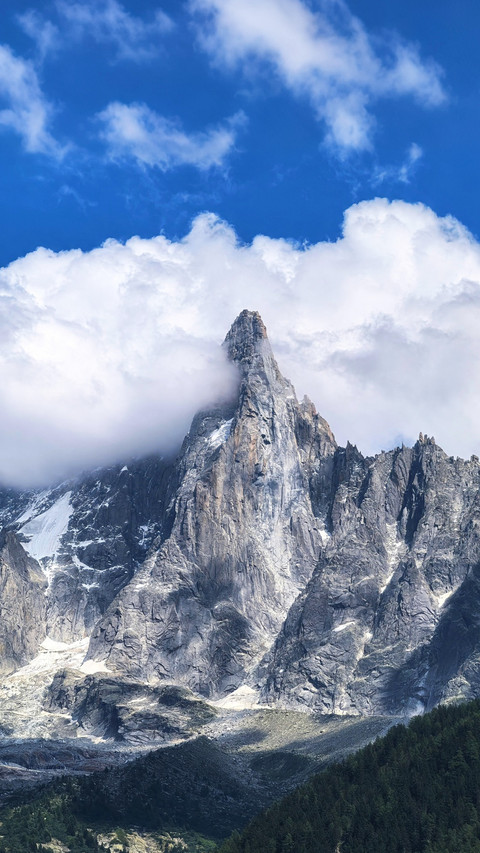 The snowcapped mountains are sometimes high and sometimes preview