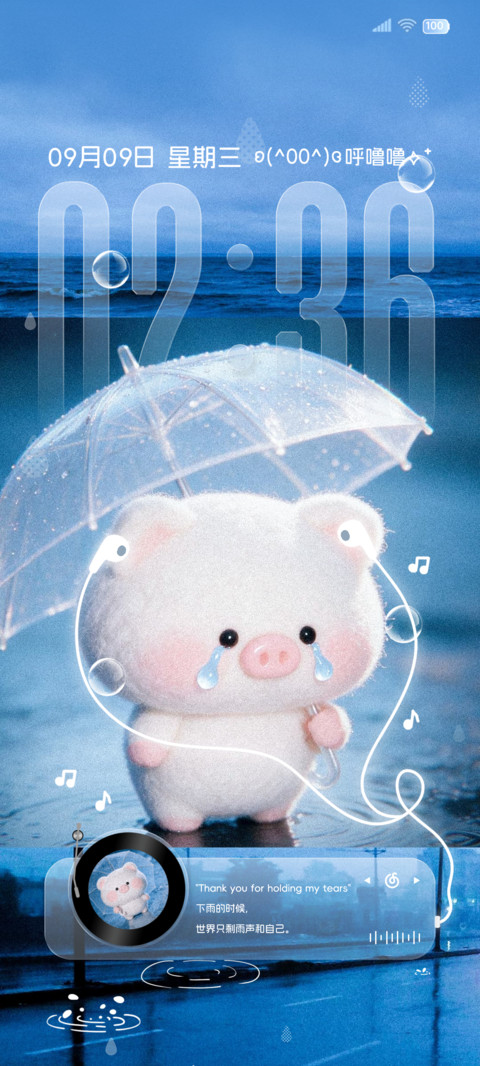 ins氛围小猪雨季 preview
