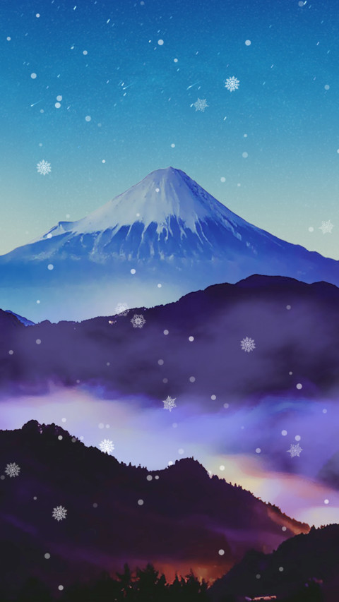 富士山夜景 preview