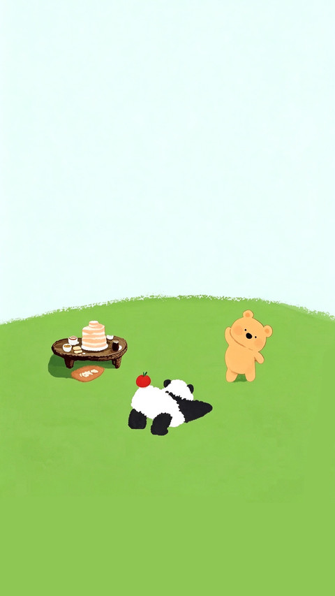治愈系文艺插画壁纸-锐景创意 preview