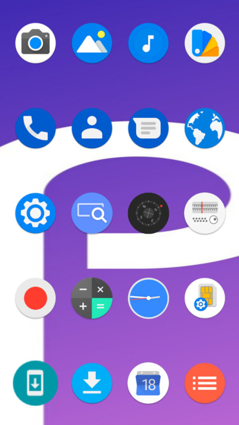 Stock Android Pie preview