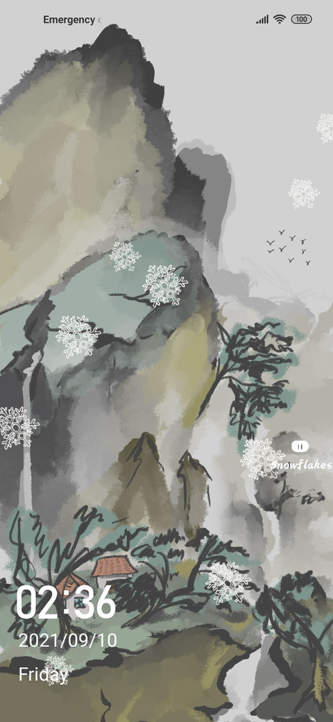 Ink landscape preview