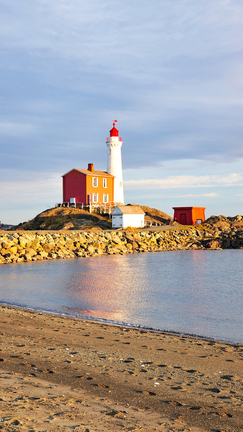 Historic fisgard lighthouse at seashore preview