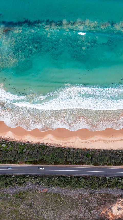The coastal highway winds and stretches preview