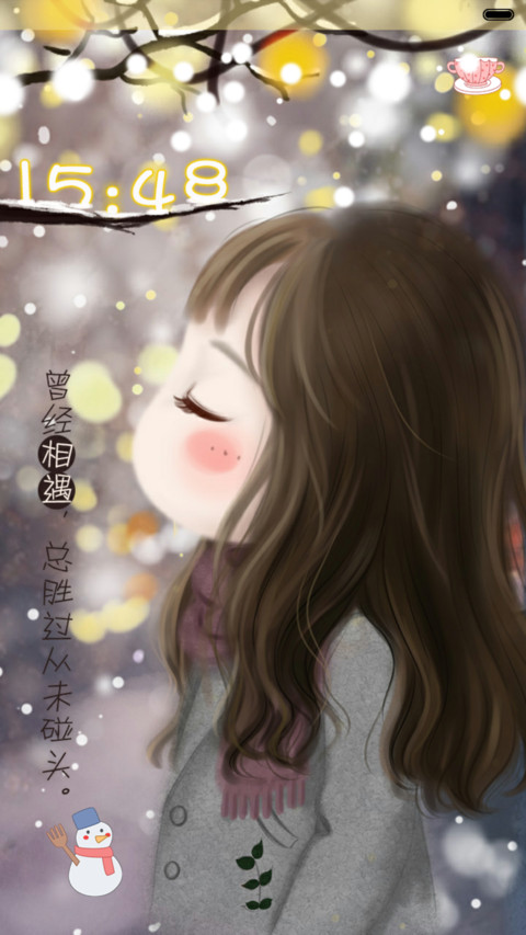  动态+好评返现 小薇倾听冬雪之音 自由桌面+音乐界面+三锁屏  preview
