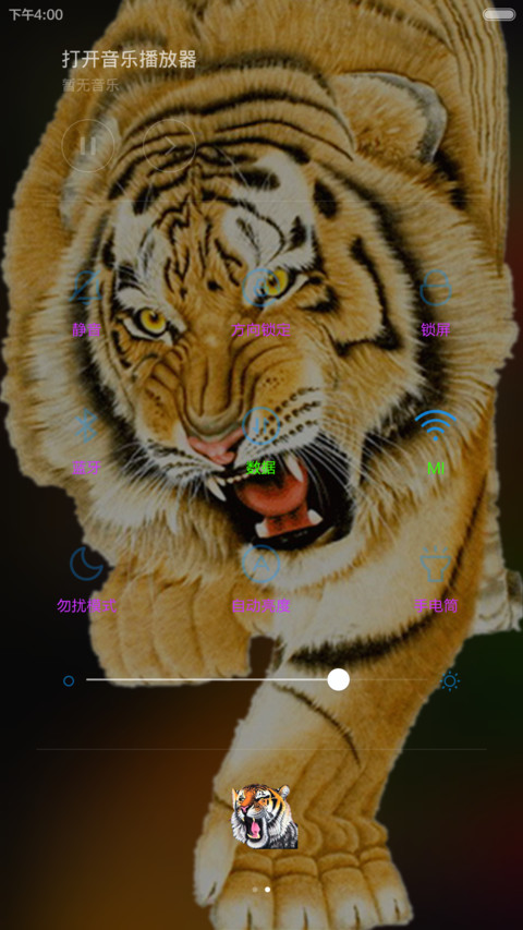 下山虎（动态桌面+百变虎眼图标+解锁音效） MTZ theme and How