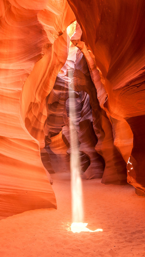 Inside the famous slot canyon near Page, Arizona, USA preview