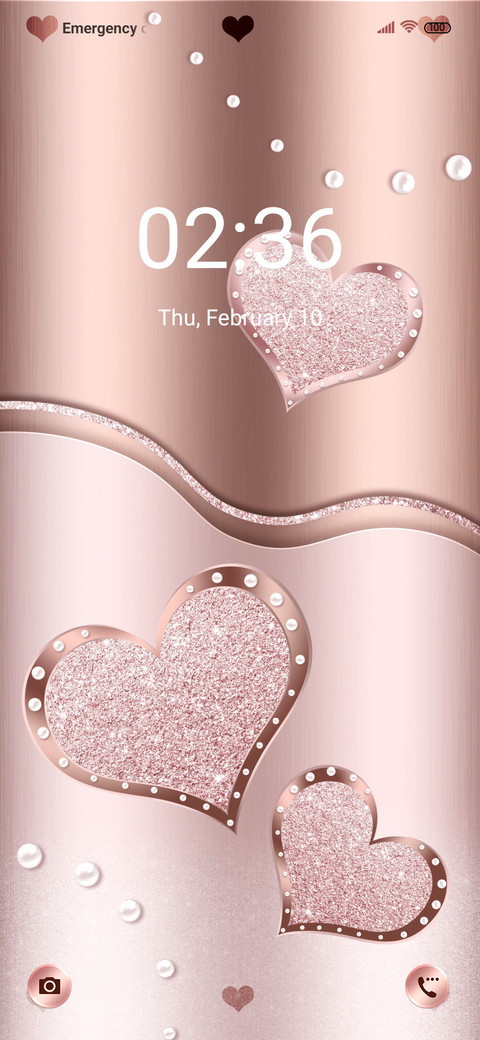 Pink hearts preview