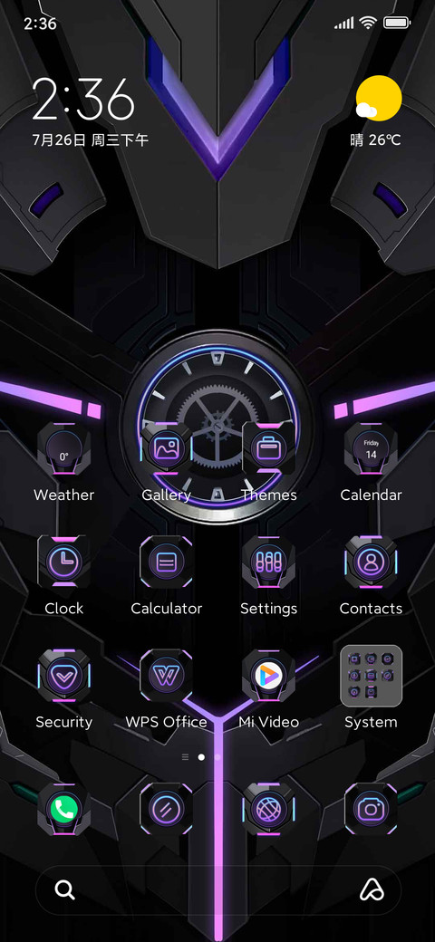 Cool black mecha preview