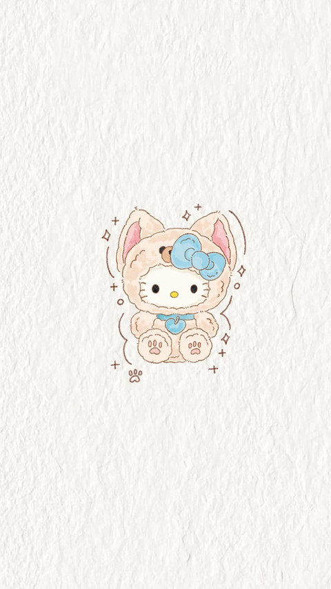 可爱治愈卡通贴画壁纸-锐景创意 preview