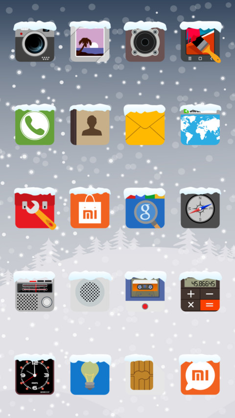 Flat Candy Winter v6 XTS preview