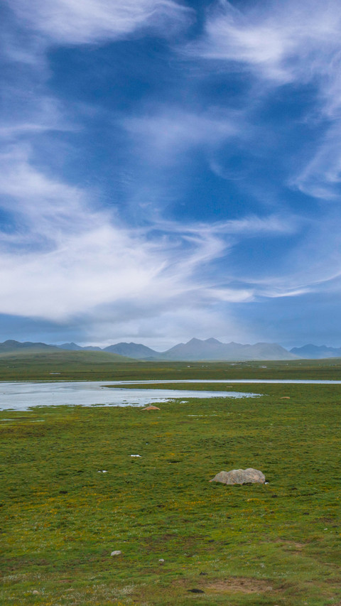 Amidst the clouds and shadows of the plateau meadow preview