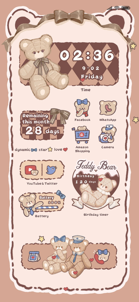 cute brown bear preview