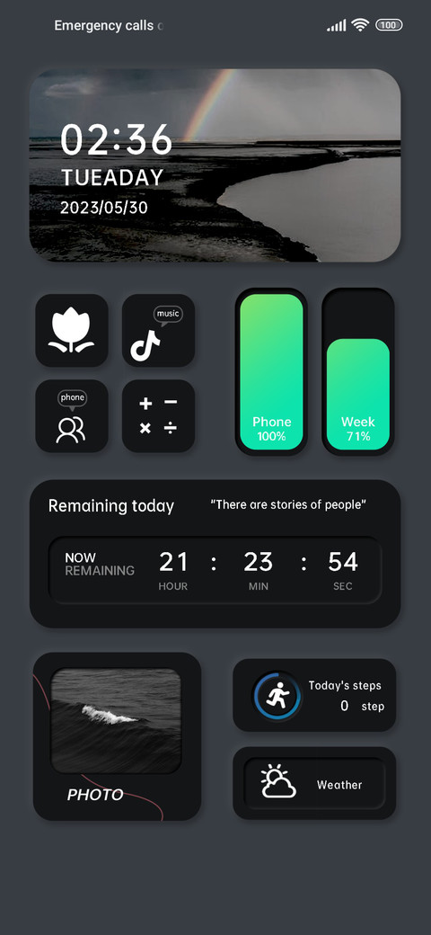 minimalist black preview