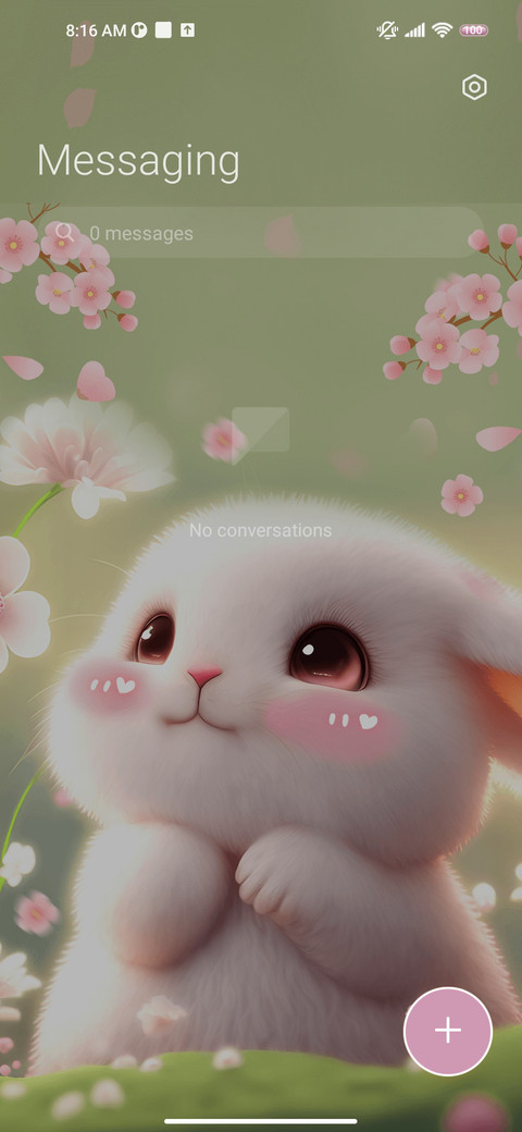 Spring rabbit miui theme