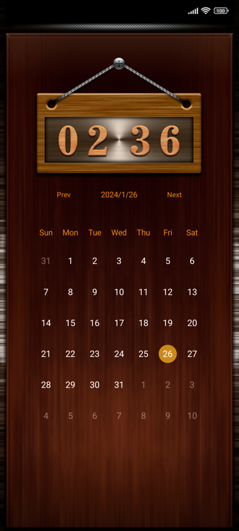 wooden preview