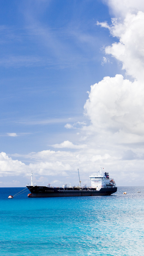 Ship at Rest, Reflecting Blue Skies and Seas preview