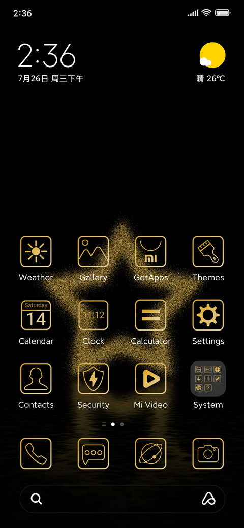 Simple black gold preview