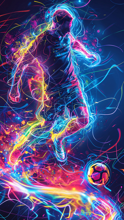 Illustration of football players playing football preview