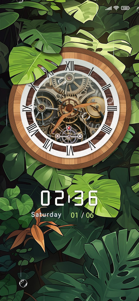 Rainforest Clock preview