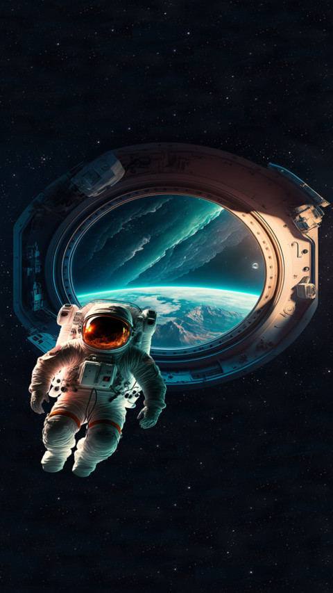 Astronauts in space preview
