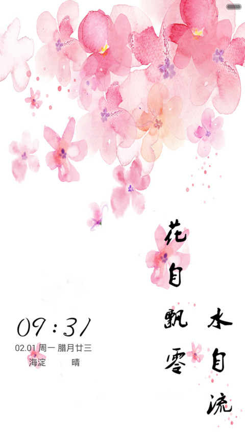 花自飘零水自流（音乐锁屏+全图标） preview