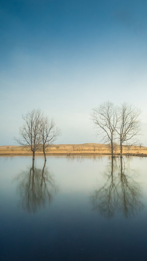 Lake light and mirror reflection preview