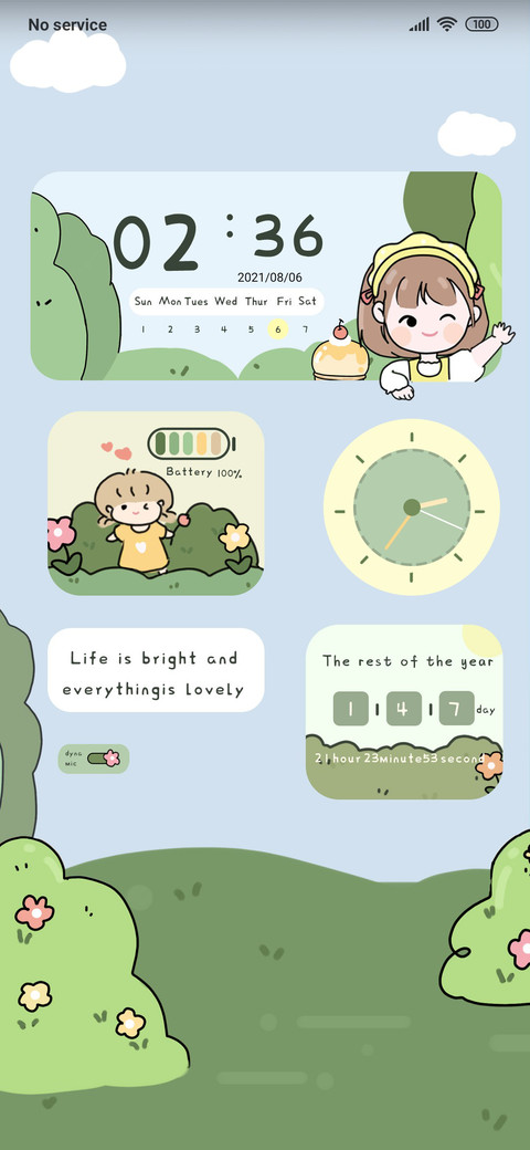 Hello life widget preview
