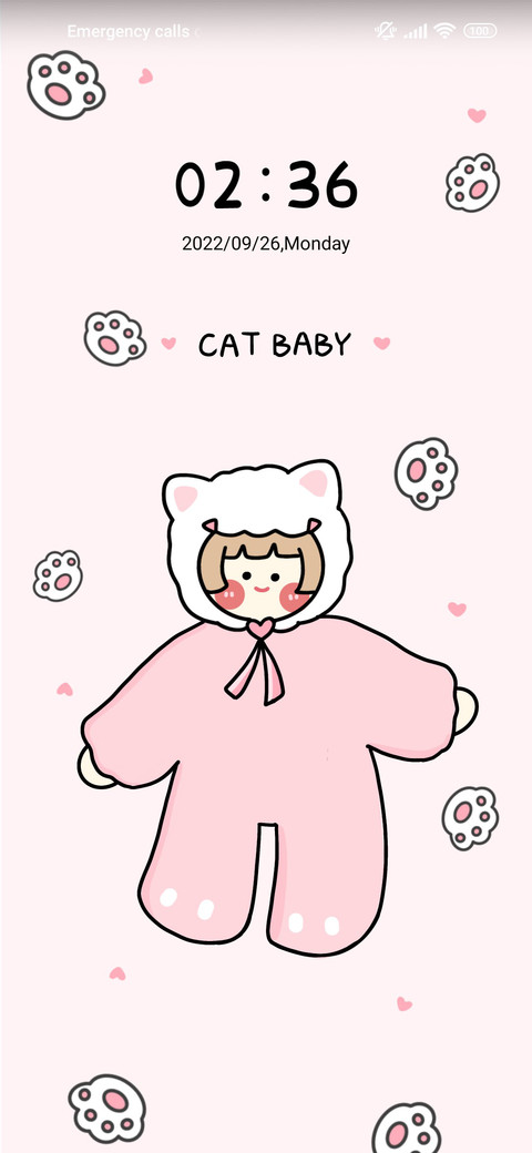 pink cat girl preview