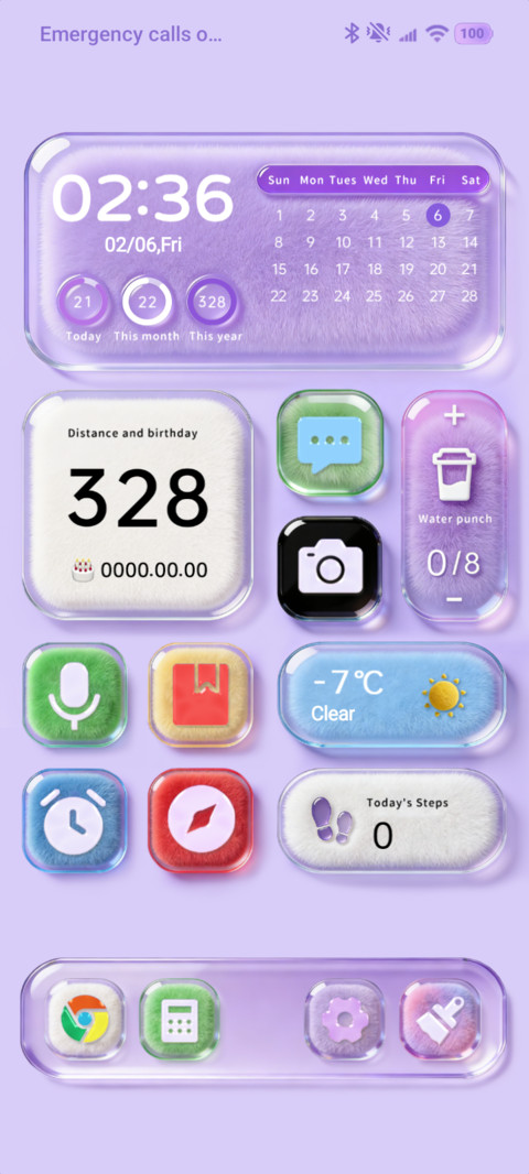 Purple glass preview