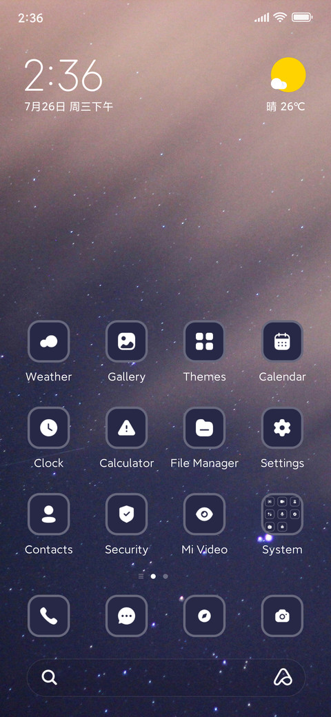 Galaxy stars preview