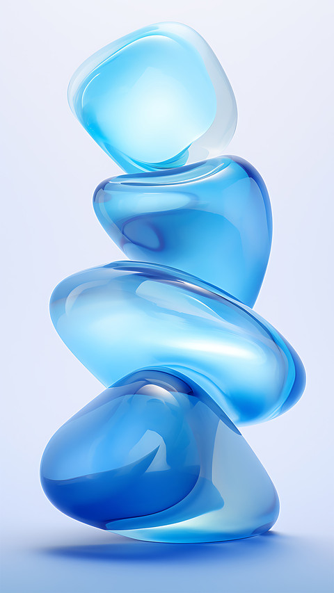 Blue stone abstract preview