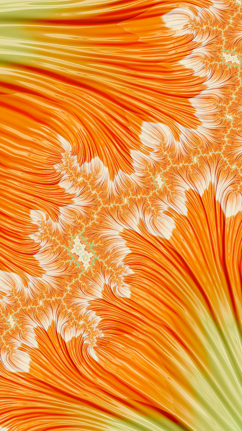 Blue and orange psychedelic fractal background preview