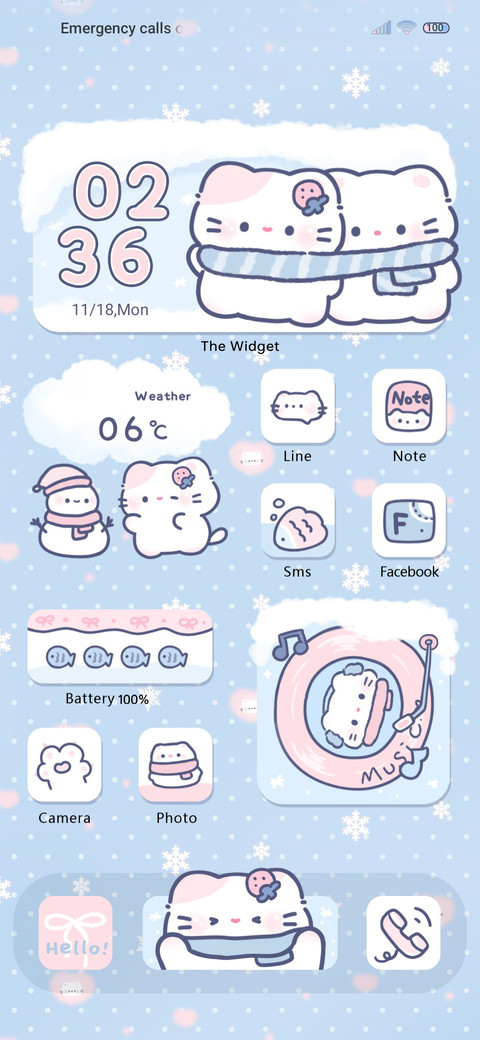 Winter day kitten preview