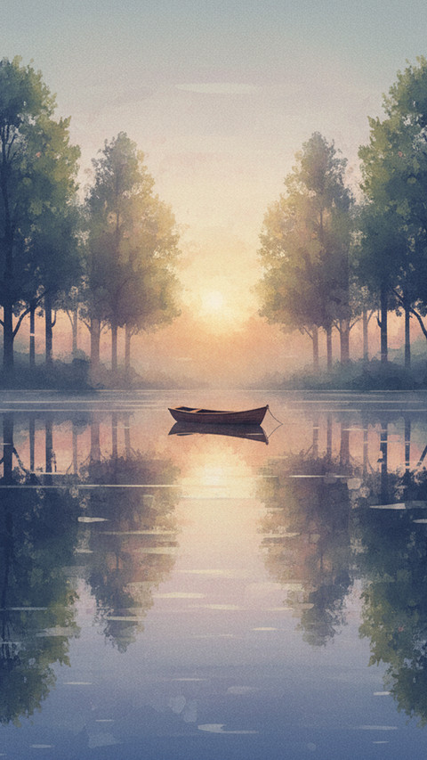 Tranquil_lake_rowboat.png preview