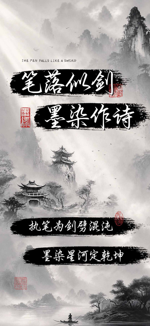 笔落似剑墨染作诗 preview