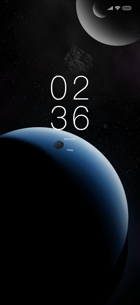 Sliding planet preview