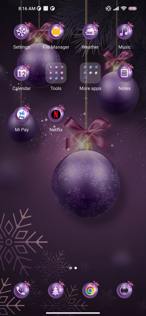 Purple dream ball miui theme