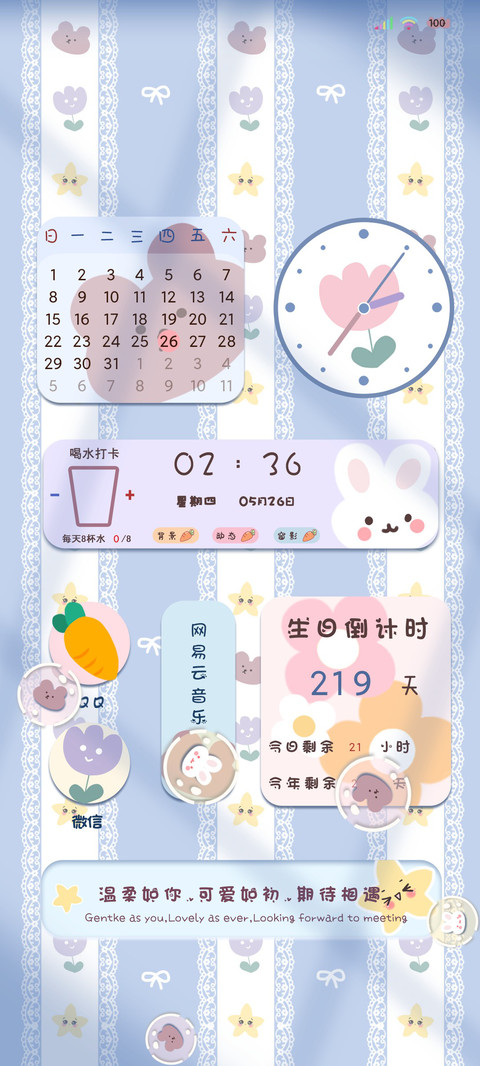 常用小组件小熊小兔 preview
