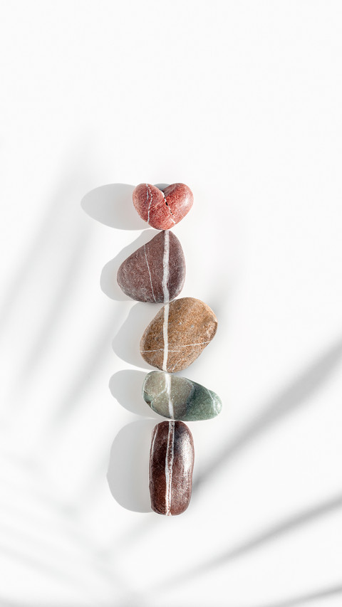 Top View Still Life Sea Stones, Pebbles preview