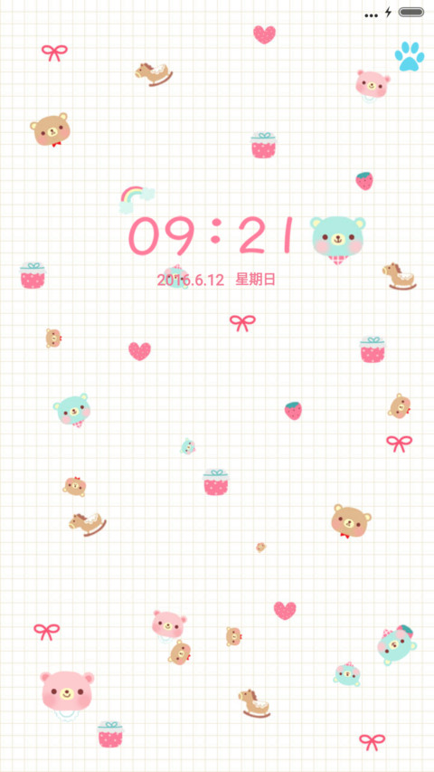 sweet 熊（动态锁屏，音乐界面） preview