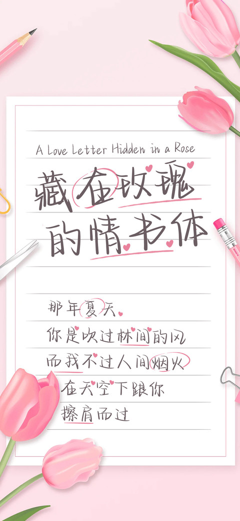 藏在玫瑰的情书体 preview