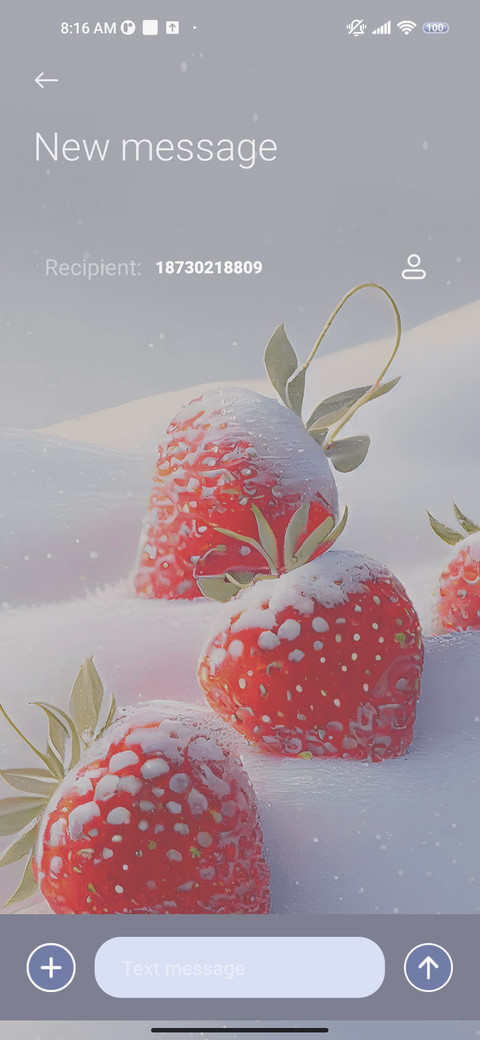 Snow Strawberry miui theme
