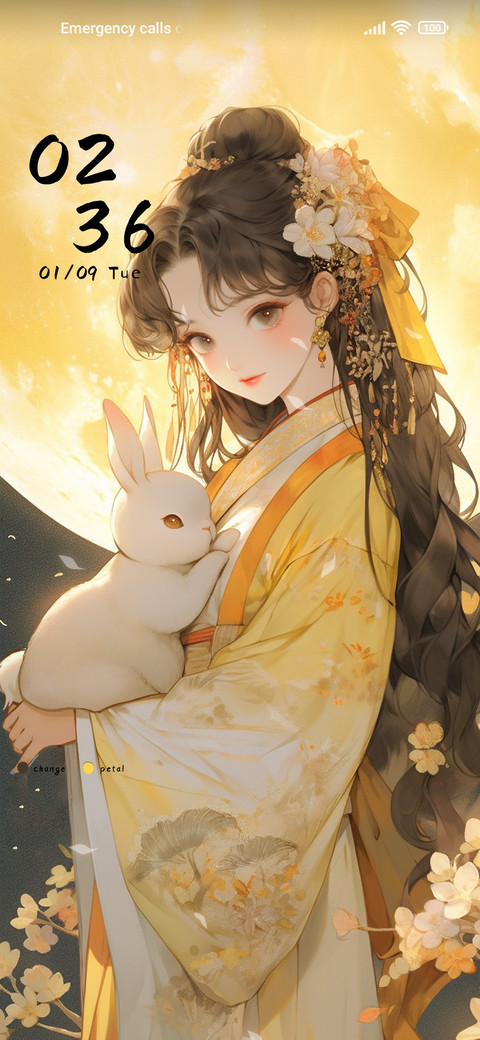 Rabbit and girl preview