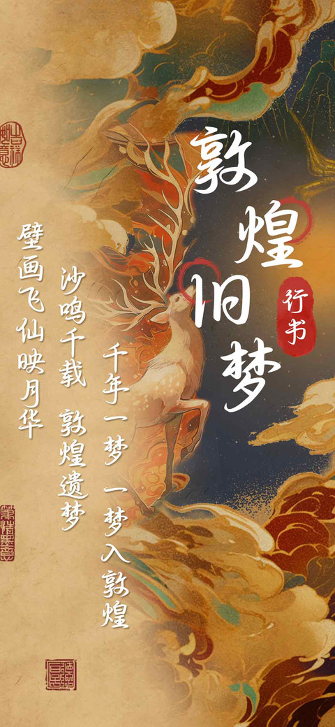 敦煌旧梦行书 preview