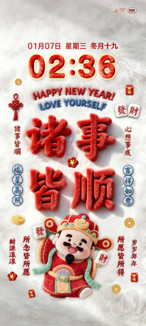 毛绒2026诸事皆顺 preview