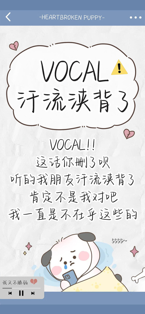 VOCAL汗流浃背了 preview
