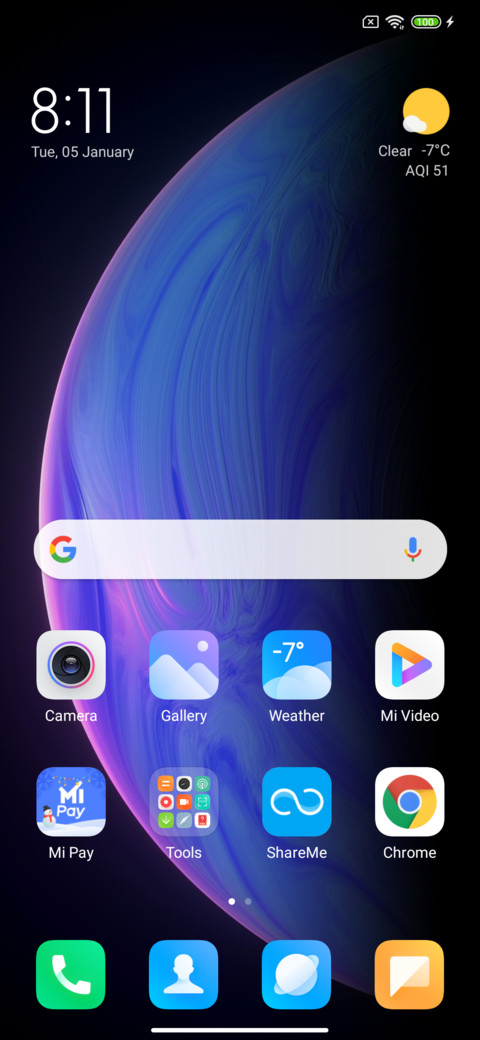 TRANSPARENT V12 miui theme