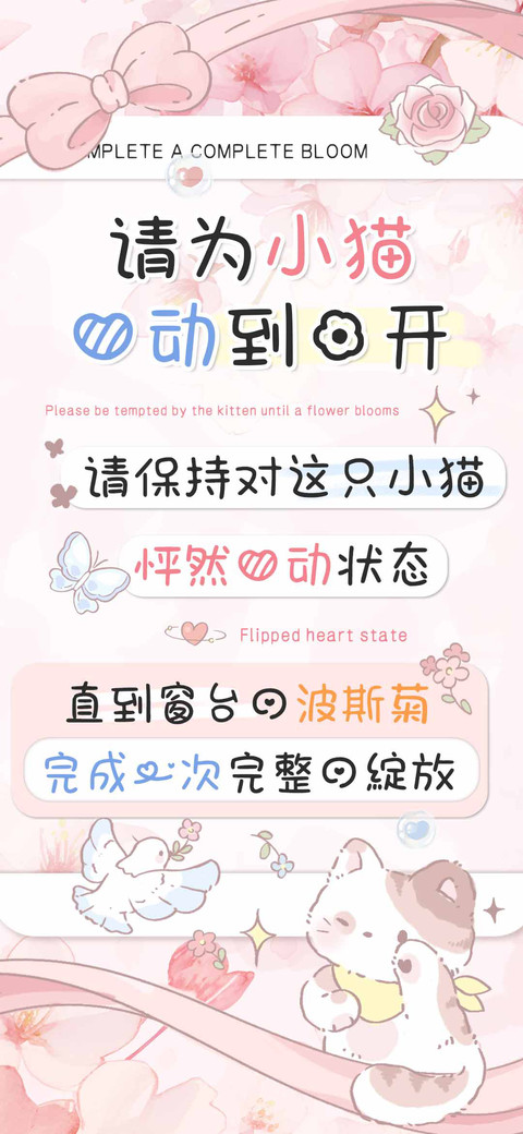 请为小猫心动到花开 preview