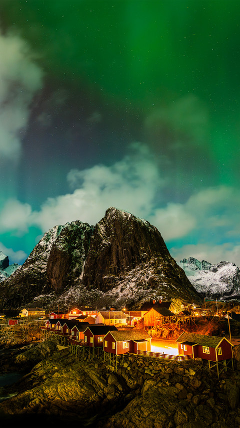 The aurora borealis in lofodonne preview